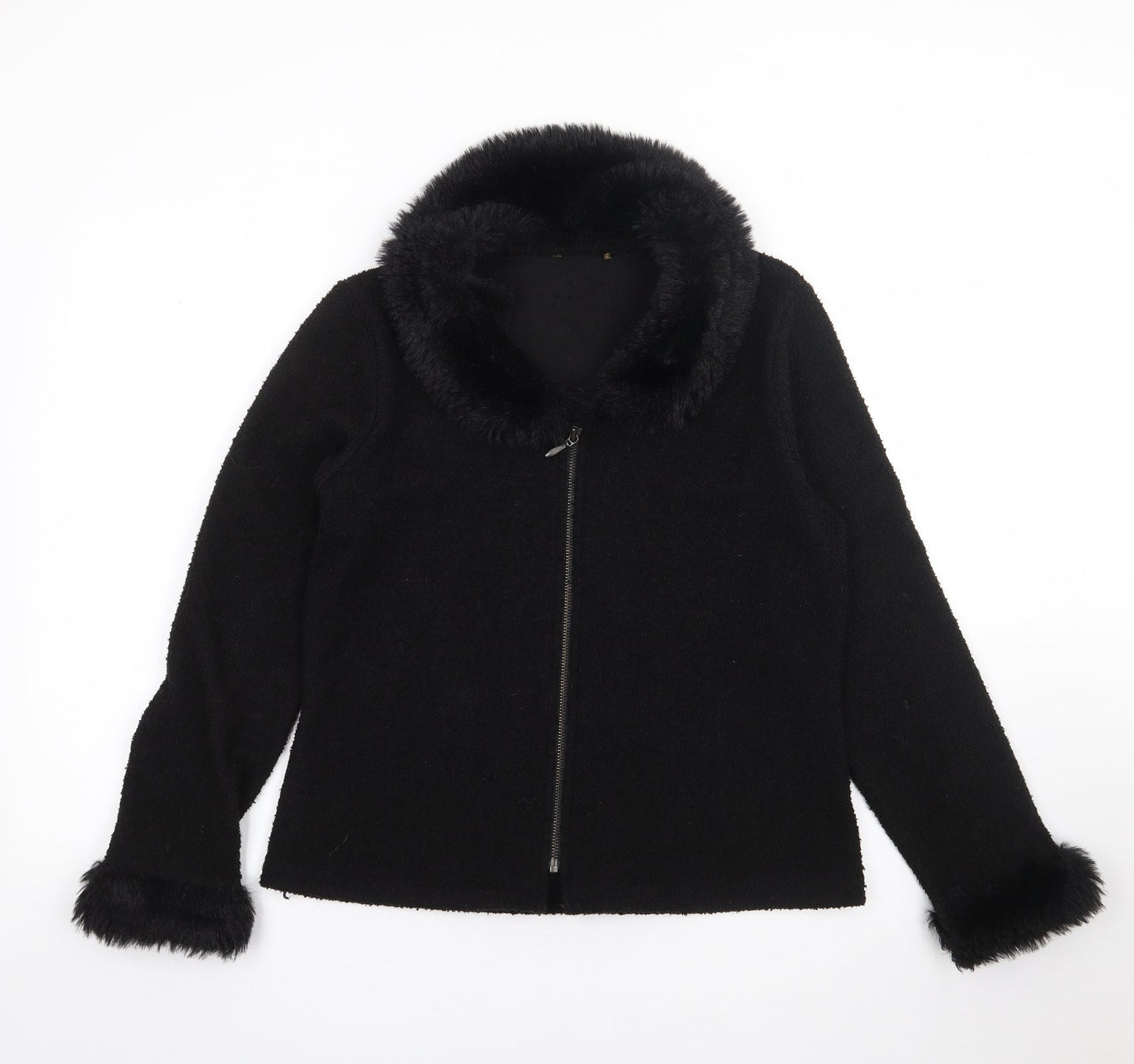 Preworn Womens Black   Jacket  Size S  Zip