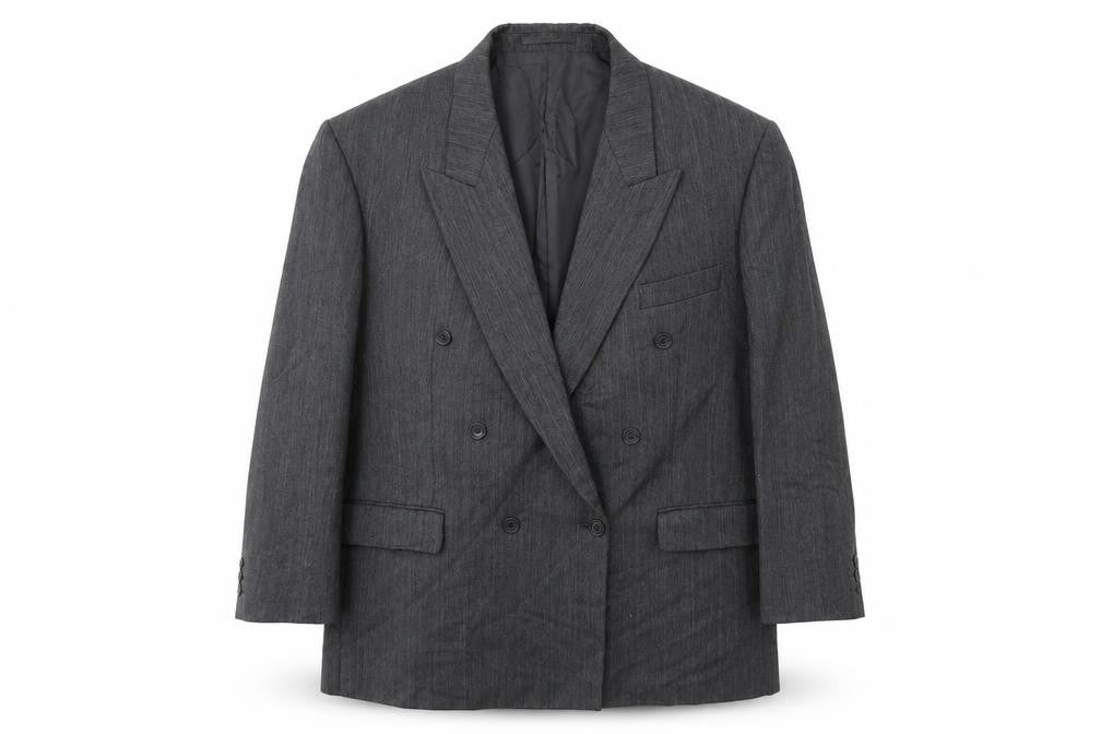 Marks and Spencer Mens Grey  Wool Jacket Suit Size 44