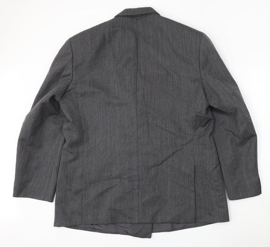 Marks and Spencer Mens Grey  Wool Jacket Suit Size 44