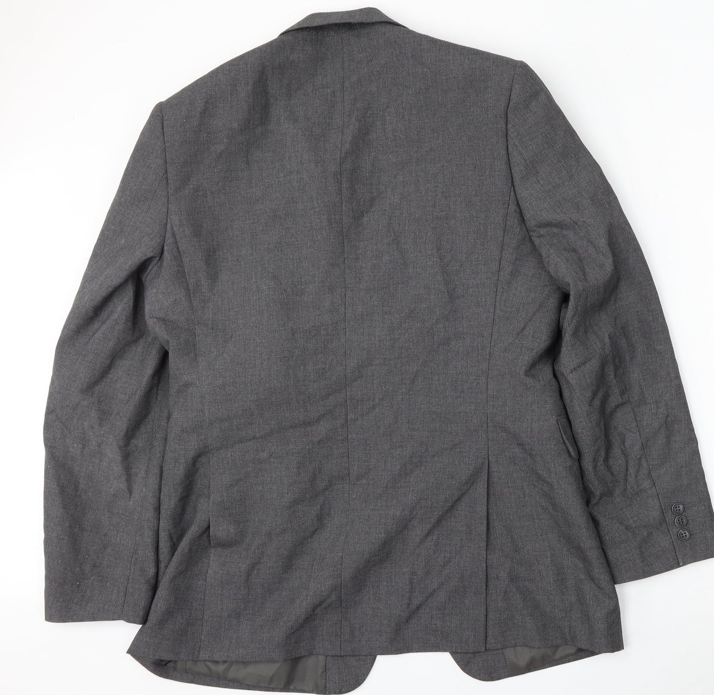 Jack Reid Mens Grey  Polyester Jacket Suit Size 40
