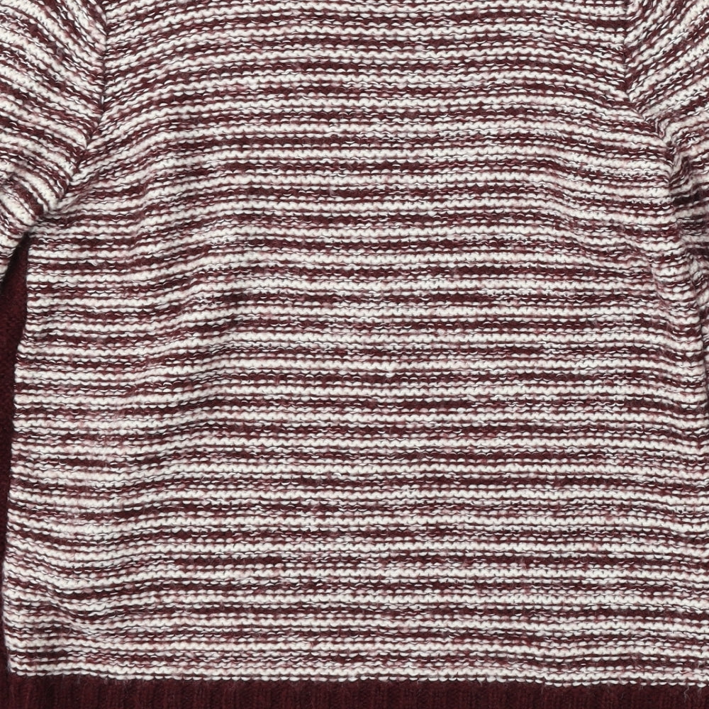 New Look Womens Multicoloured Round Neck  Acrylic Pullover Jumper Size 12
