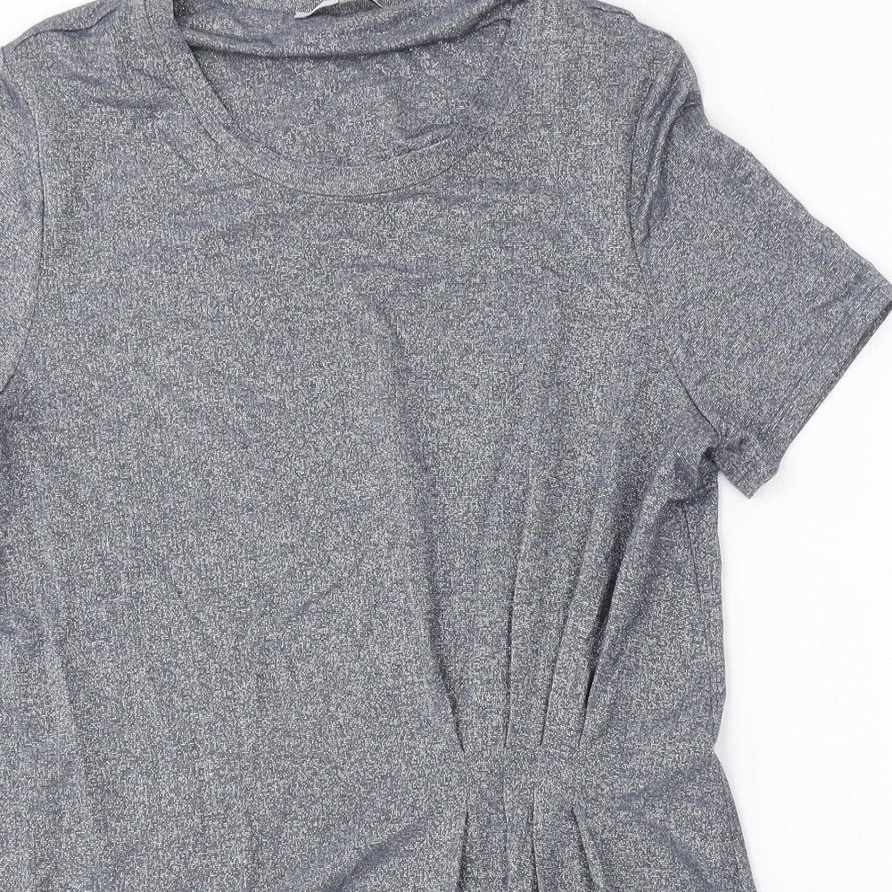 NEXT Womens Blue Round Neck  Viscose Pullover Jumper Size 10