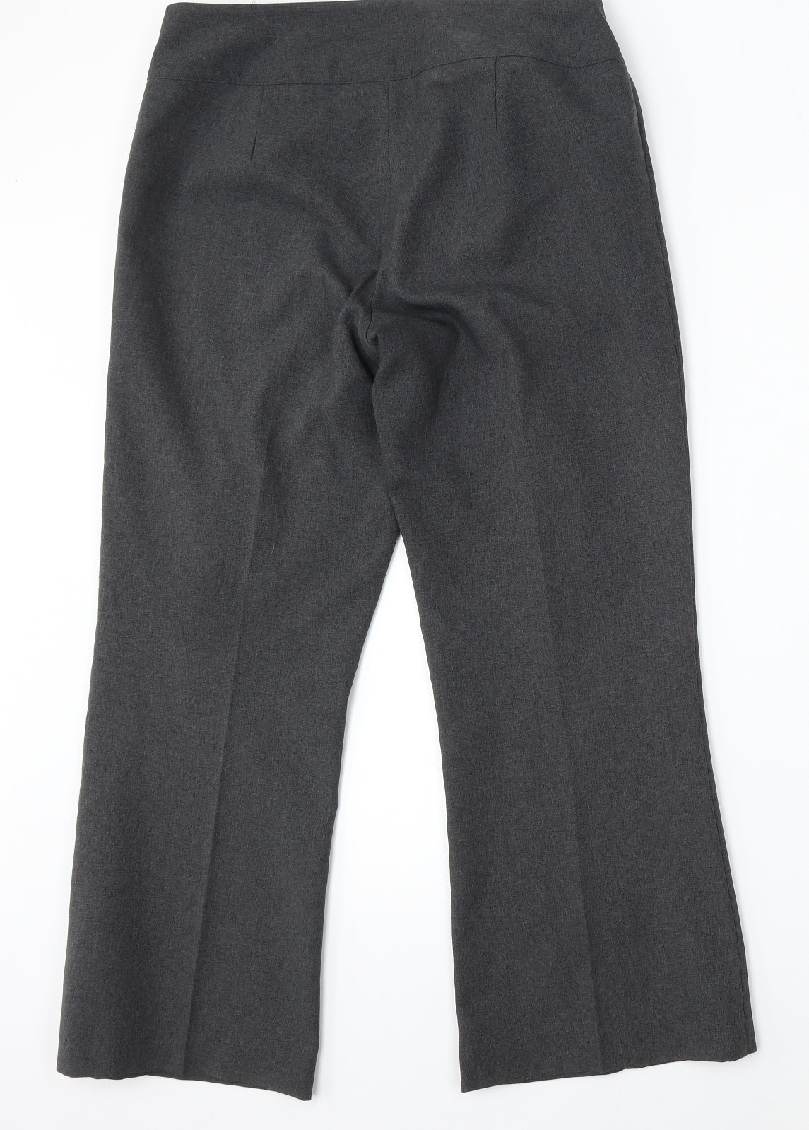 Papaya Womens Grey  Polyester Trousers  Size 12 L29 in Regular