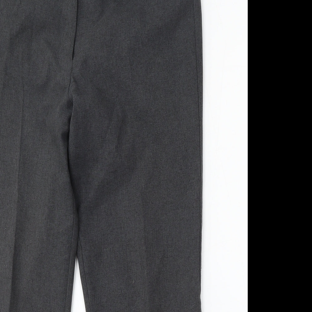 Papaya Womens Grey  Polyester Trousers  Size 12 L29 in Regular