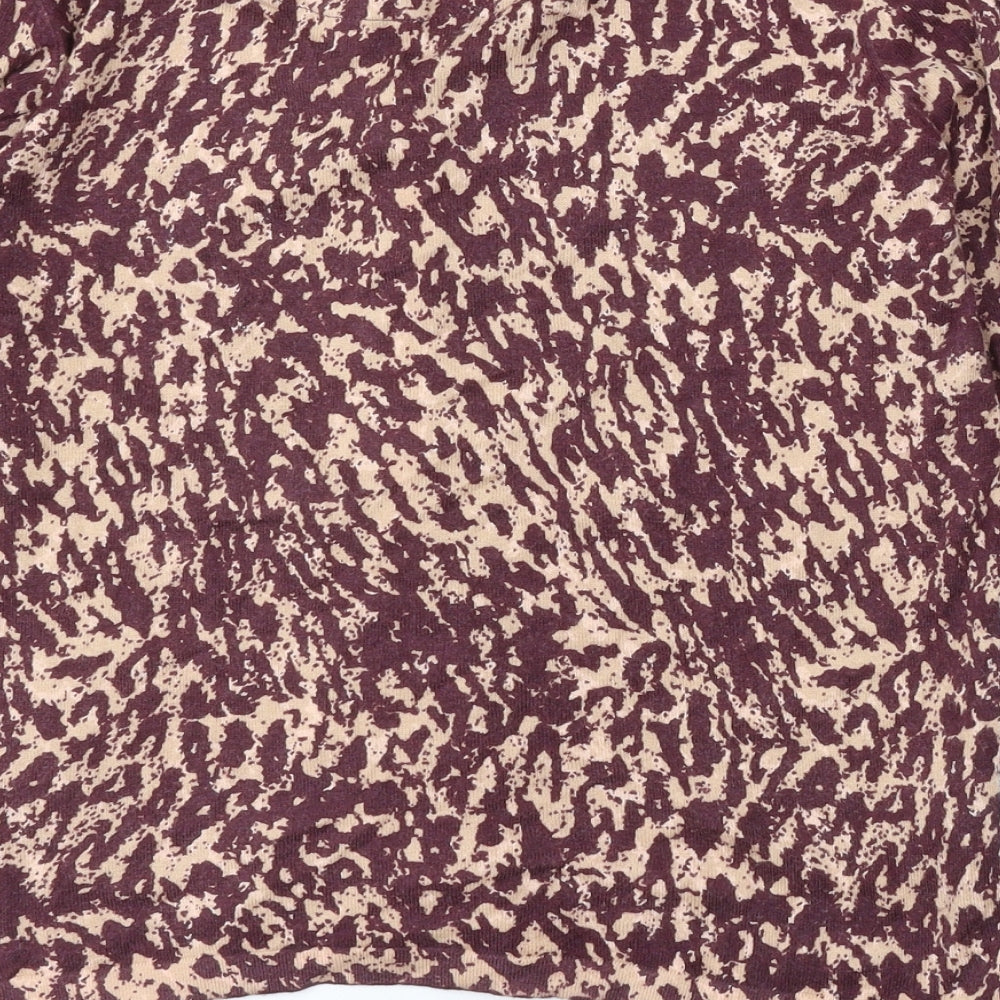NEXT Womens Purple Round Neck  Cotton Cardigan Jumper Size 12