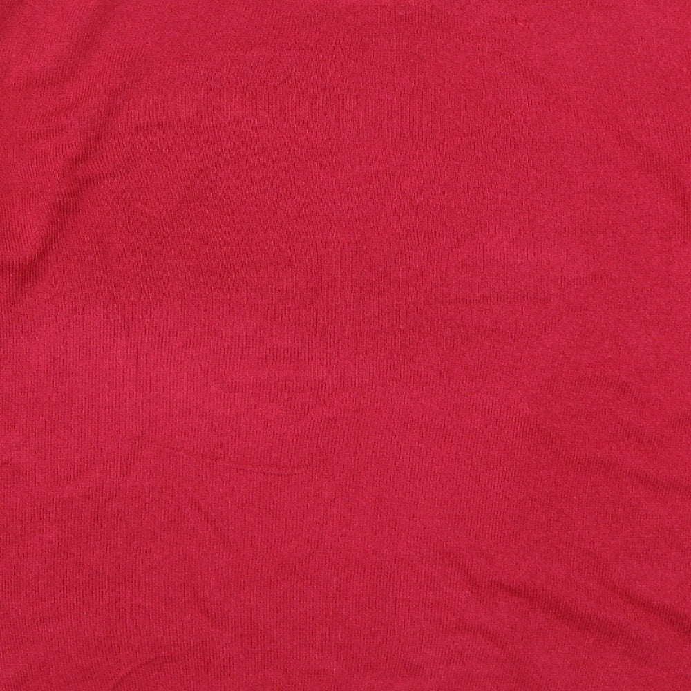 Originals Womens Pink Round Neck  Acrylic Pullover Jumper Size 14