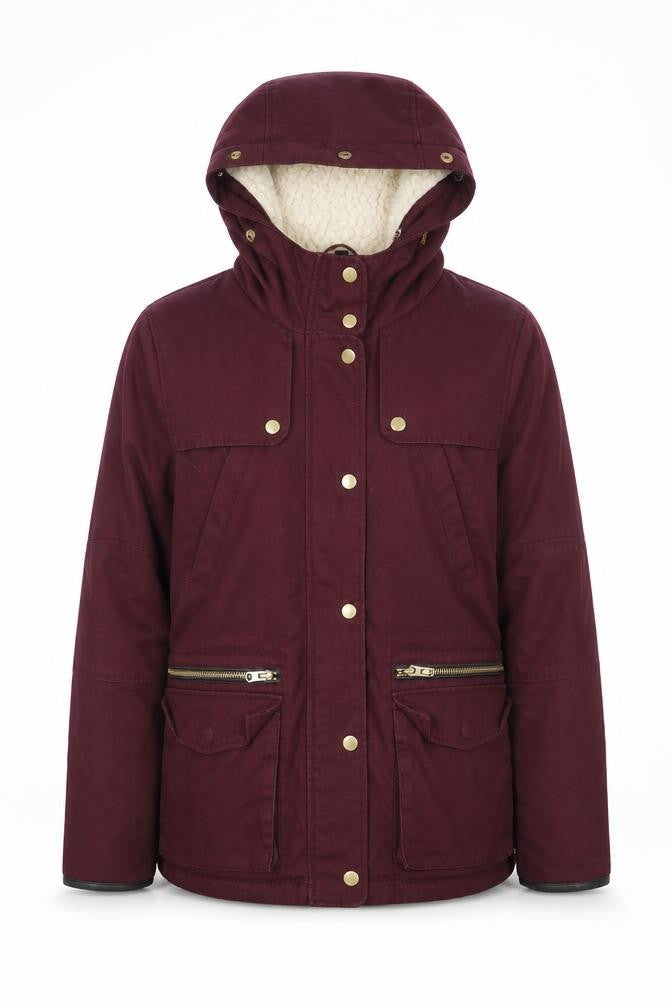 Topshop Womens Purple   Jacket Coat Size 8  Zip