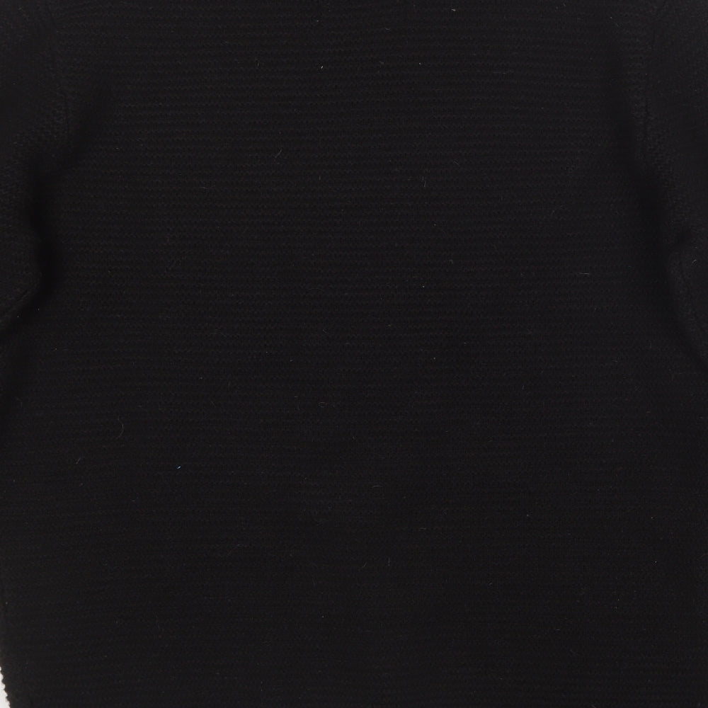 Threadbare Womens Black Round Neck  Acrylic Pullover Jumper Size M