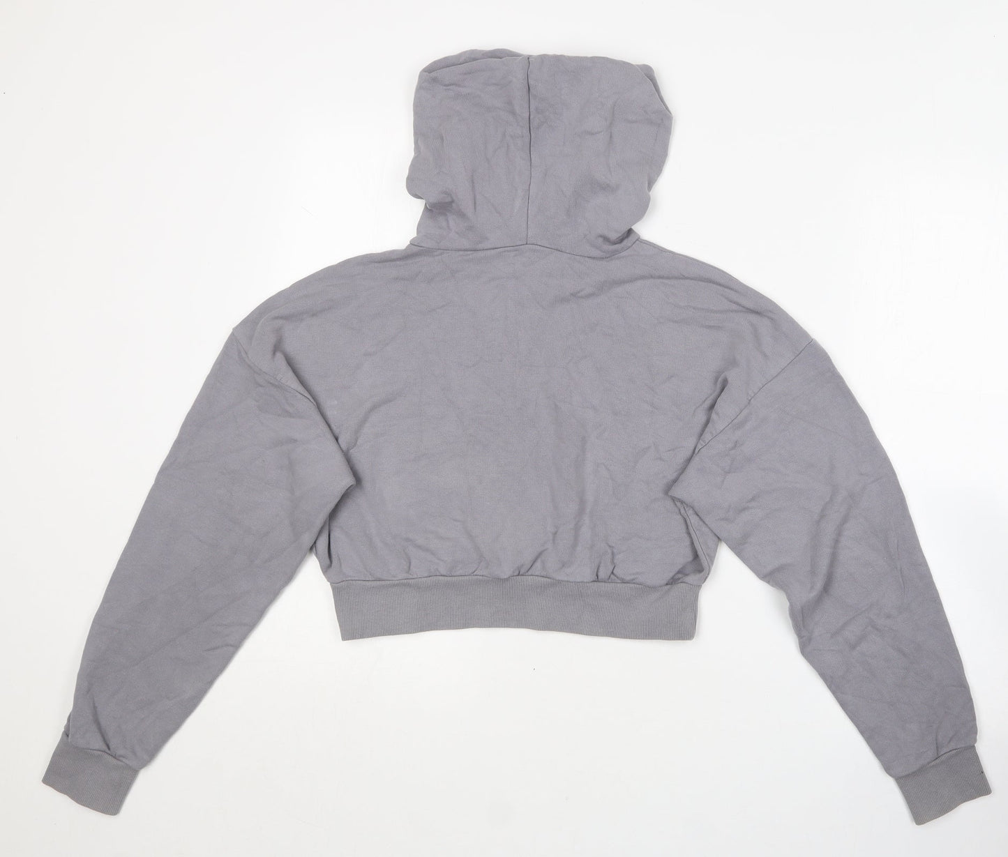 ASOS Womens Grey  Polyester Pullover Hoodie Size 10
