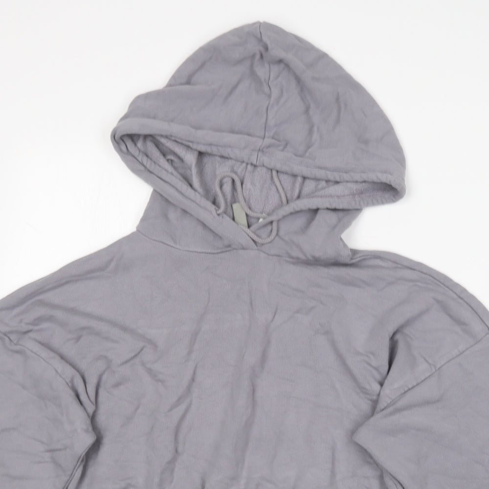 ASOS Womens Grey  Polyester Pullover Hoodie Size 10