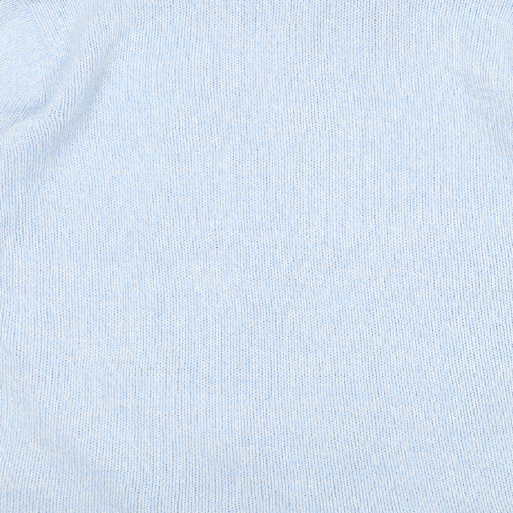 BM collection Womens Blue Collared  Polyester Full Zip Jumper Size M