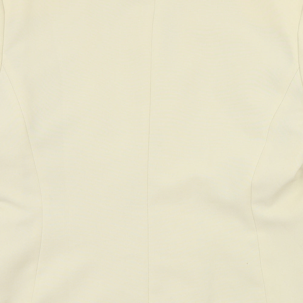 AMARANTO Womens Beige   Jacket Blazer Size 12  Button