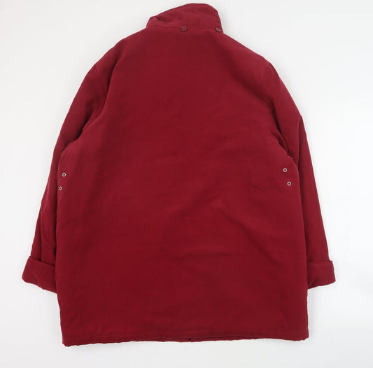 Classics Womens Red   Pea Coat Coat Size 18  Zip