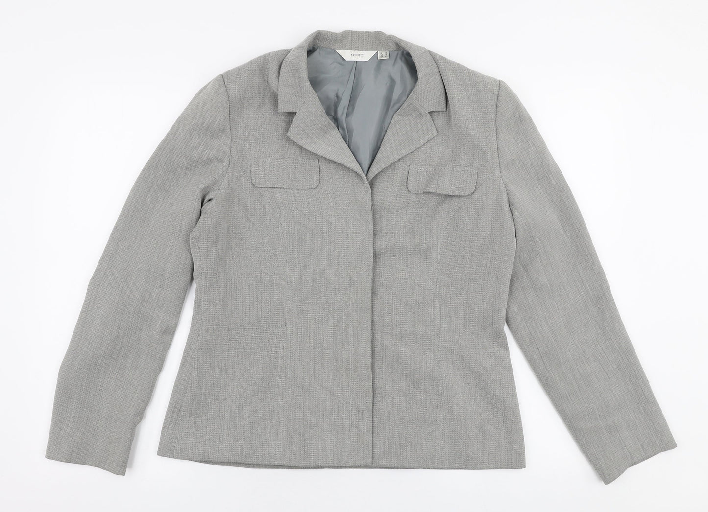 NEXT Womens Grey   Jacket Blazer Size 12  Button