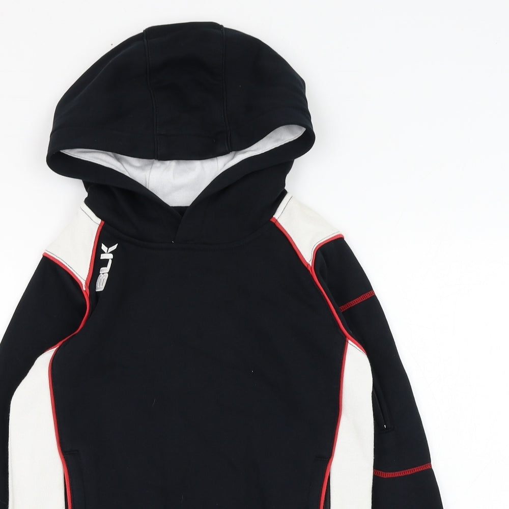 BLK Girls Black  Cotton Pullover Hoodie Size 8 Years  Pullover