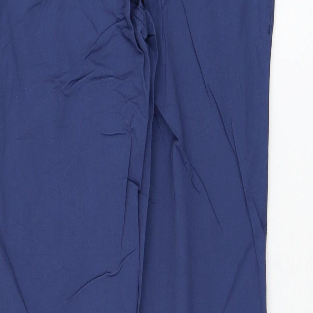 House Womens Blue  Cotton Chino Trousers Size S L30 in Regular Zip