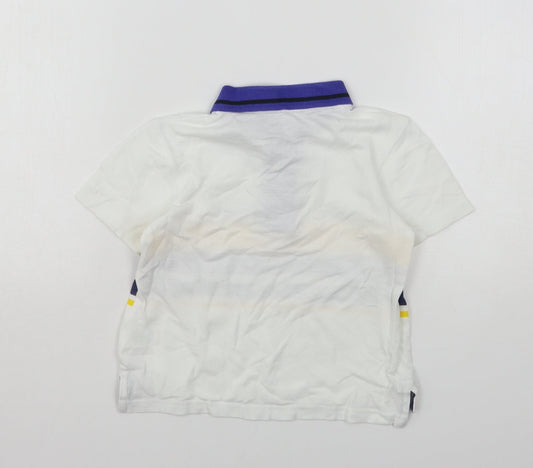 Studio Boys Multicoloured Striped Cotton Basic Polo Size 3-4 Years Collared