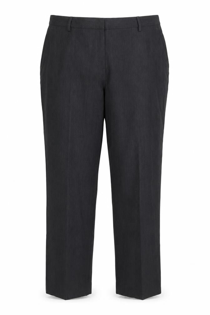 Marks and Spencer Womens Grey  Polyester Trousers  Size 18 L28 in Regular Zip