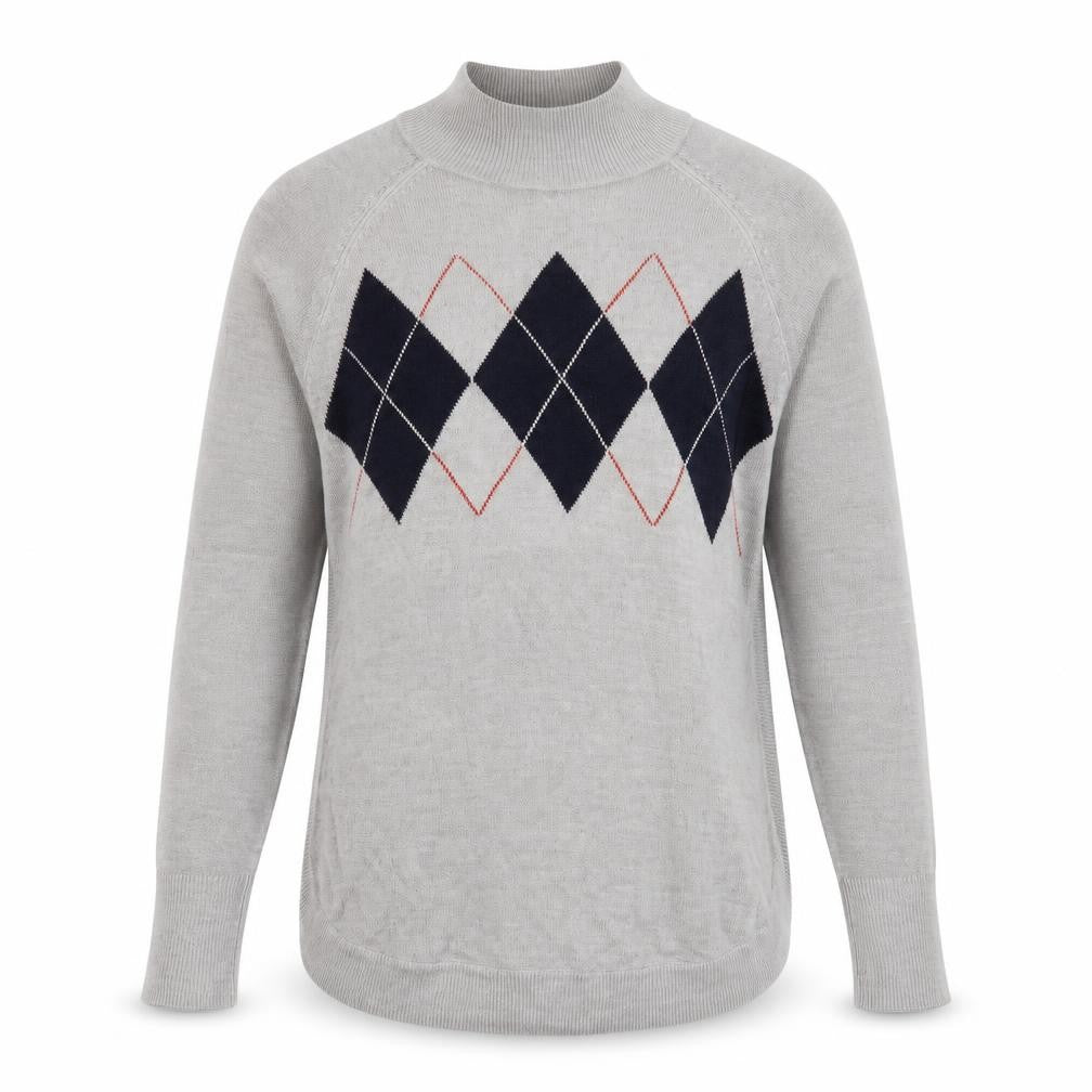 Marks and Spencer Mens Grey Mock Neck  Acrylic Pullover Jumper Size S