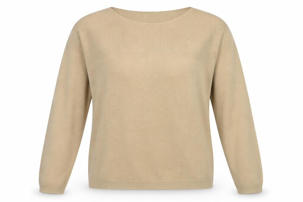 INTUITION Womens Brown Round Neck  Acrylic Pullover Jumper Size 18