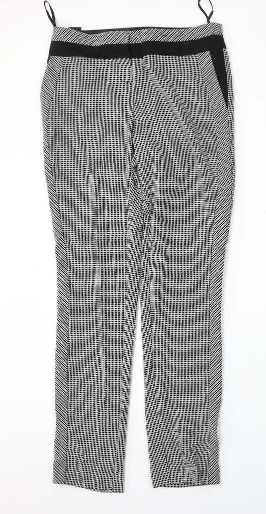 NEXT Womens Multicoloured Geometric Polyester Trousers  Size 6 L30 in Regular