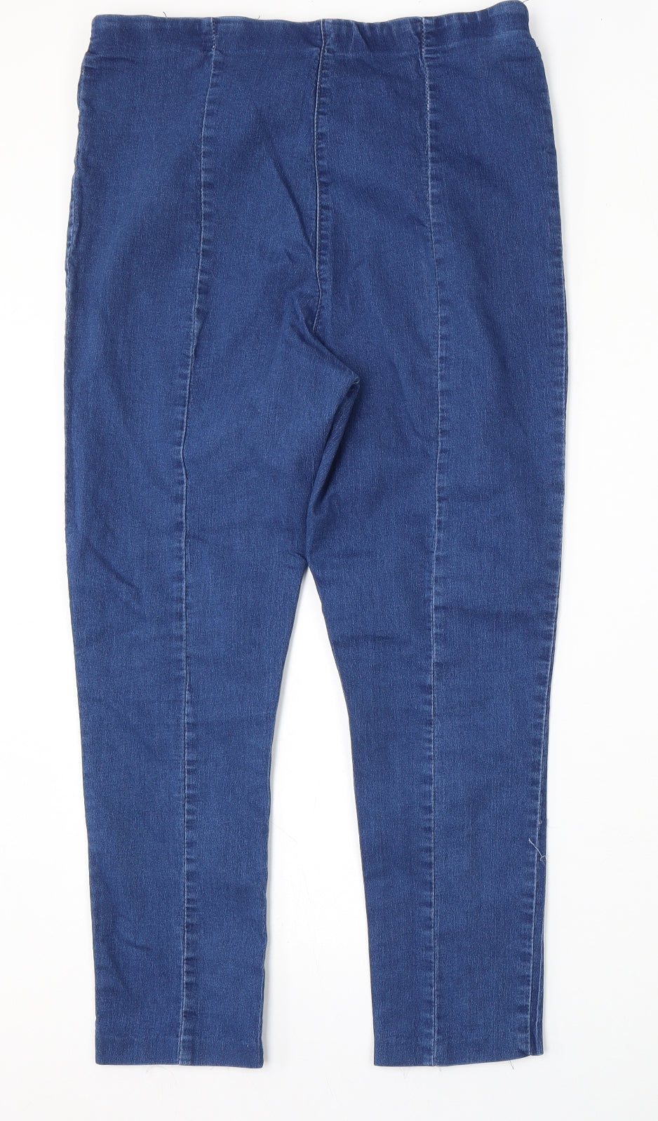 Preworn Womens Blue  Polyester Jegging Jeans Size 30 L26 in Regular