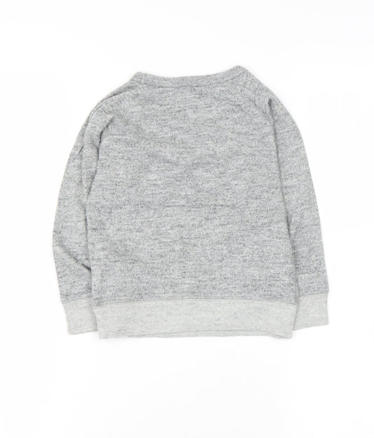 Gap Boys Grey  Cotton Pullover Hoodie Size 3 Years