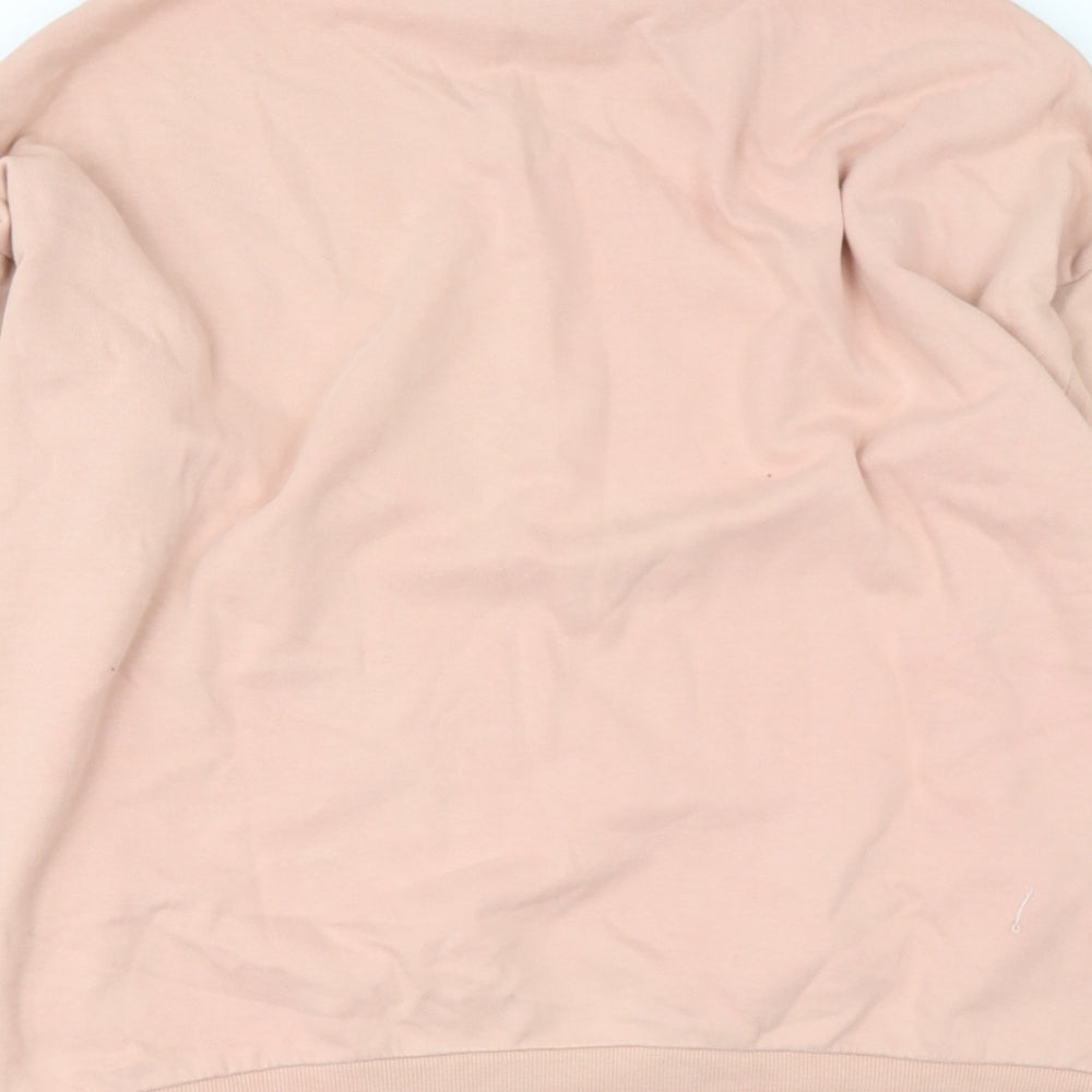 NEXT Womens Pink  Cotton Pullover Sweatshirt Size M