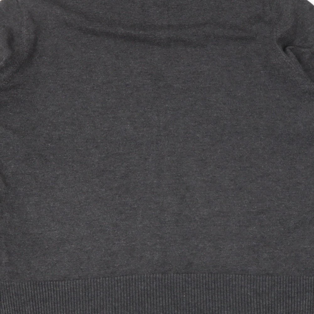 first avenue Womens Grey High Neck  Camel Pullover Jumper Size S