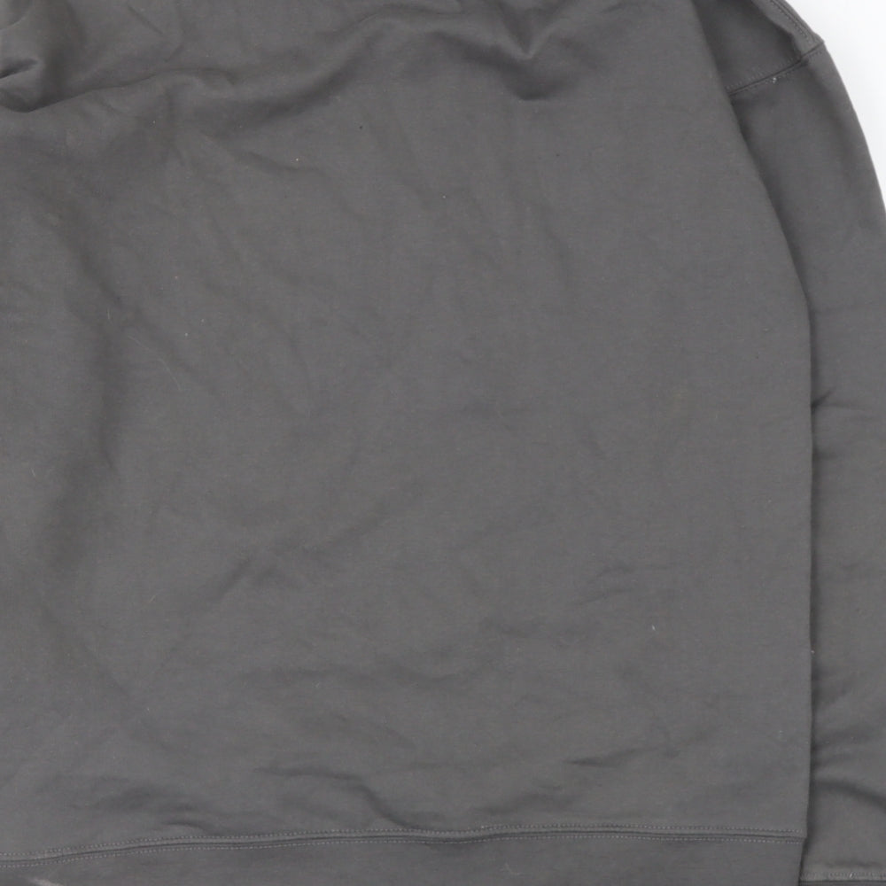 prewor Womens Green  Cotton Pullover Sweatshirt Size S