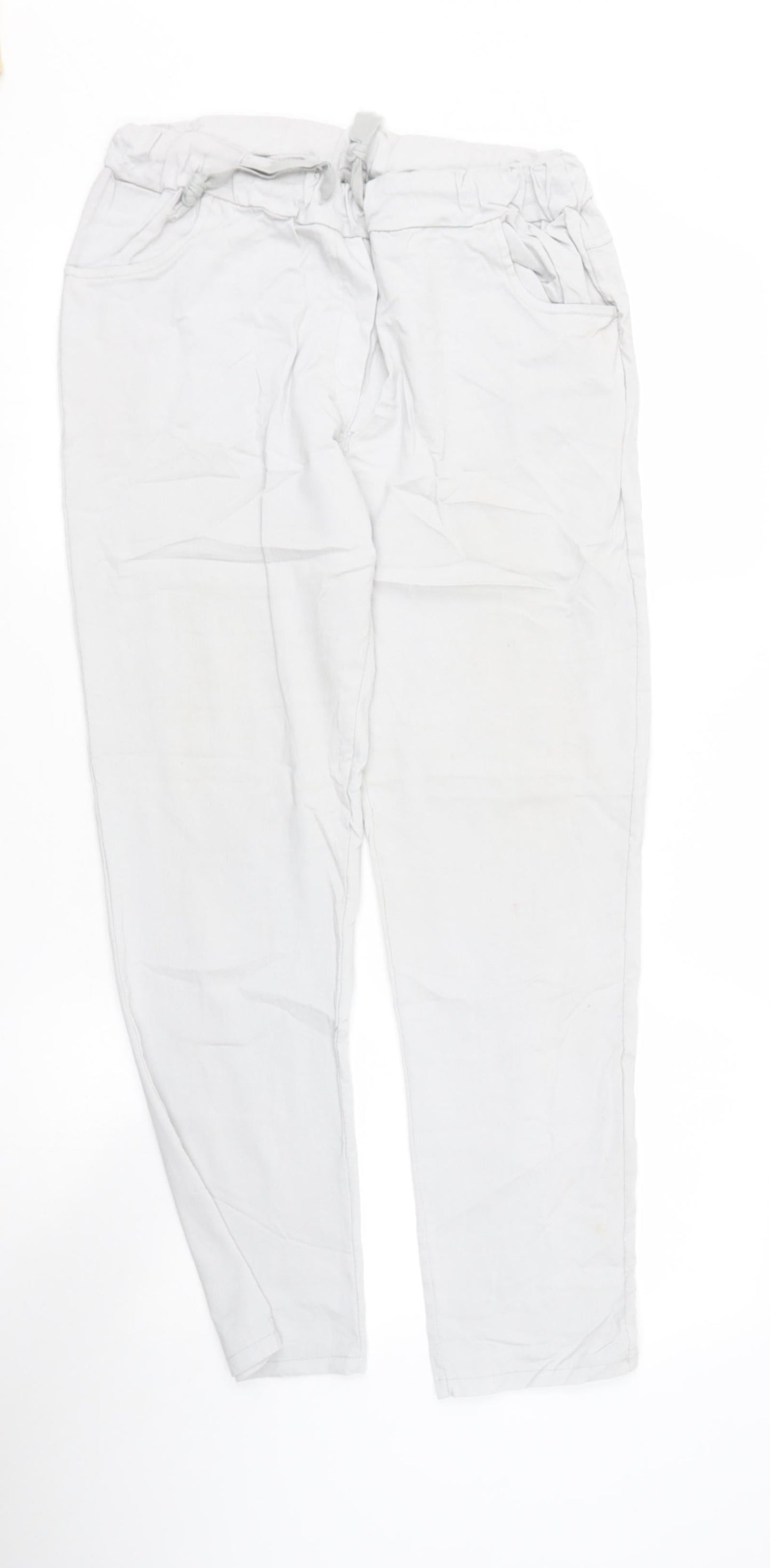 Preworn Womens Beige  Viscose Cargo Trousers Size M  Regular