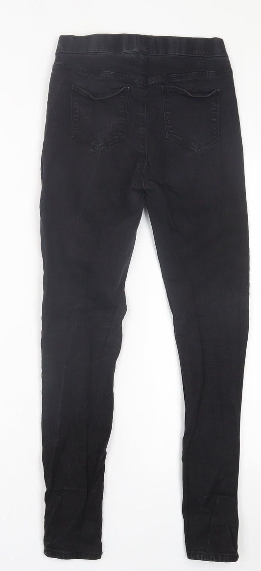 365 denim Womens Black  Cotton Jegging Trousers Size 10 L26 in Regular