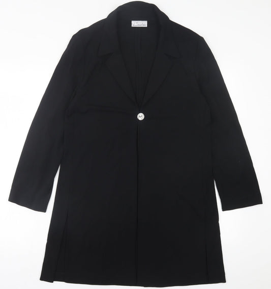 J. Taylor Womens Black   Jacket Blazer Size 12  Button