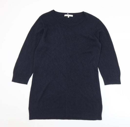 Lakeland Womens Blue Round Neck  Acrylic Pullover Jumper Size L