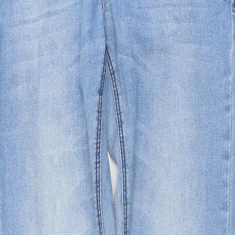 Bullhead Denim Co. Womens Blue  Cotton Skinny Jeans Size 10 L29 in Regular Button