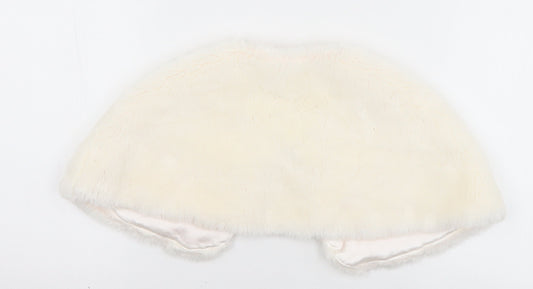 Debenhams Girls White   Gilet Jacket One Size   Button - Medium