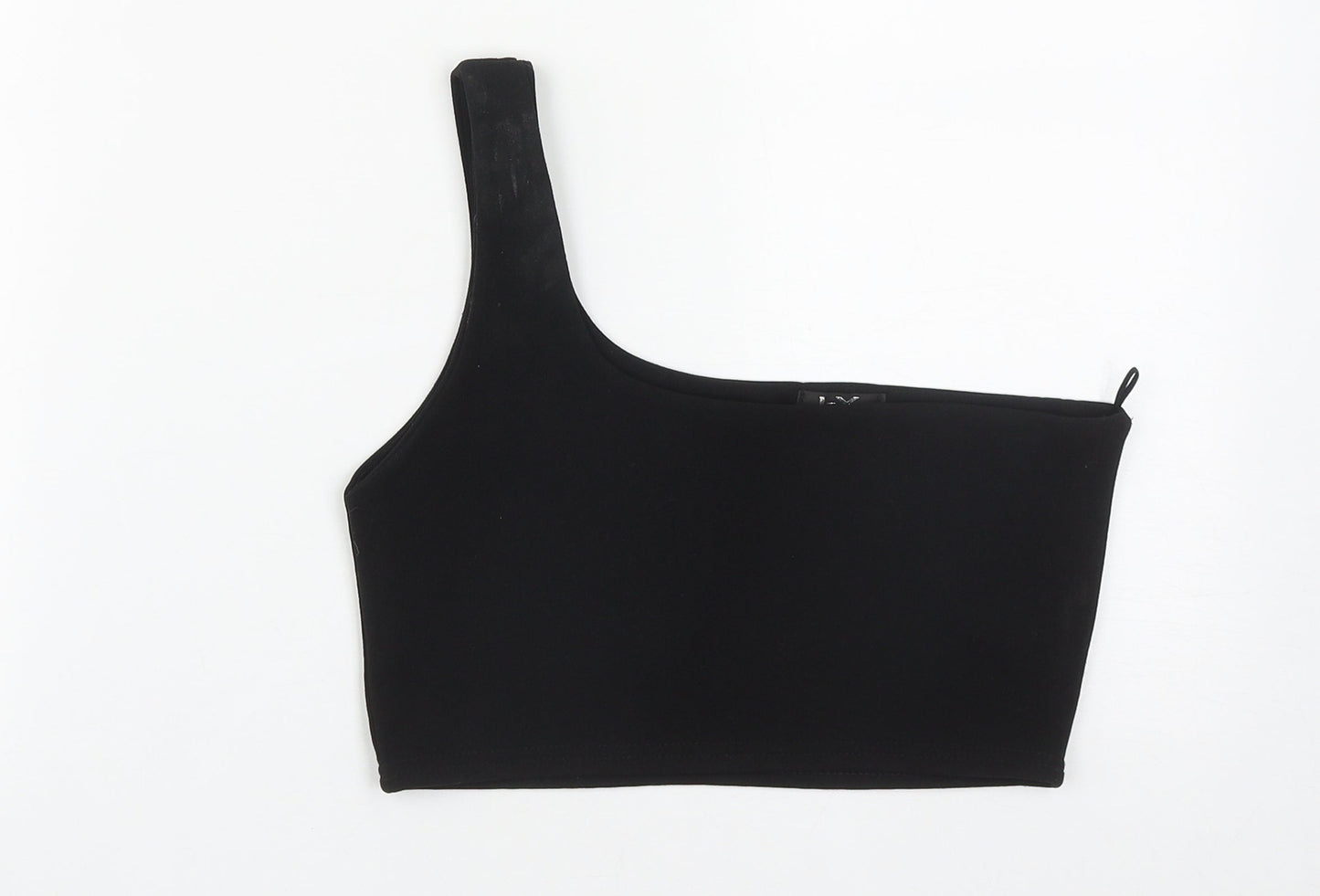 I-X London Womens Black  Polyester Basic Tank Size 12 One Shoulder