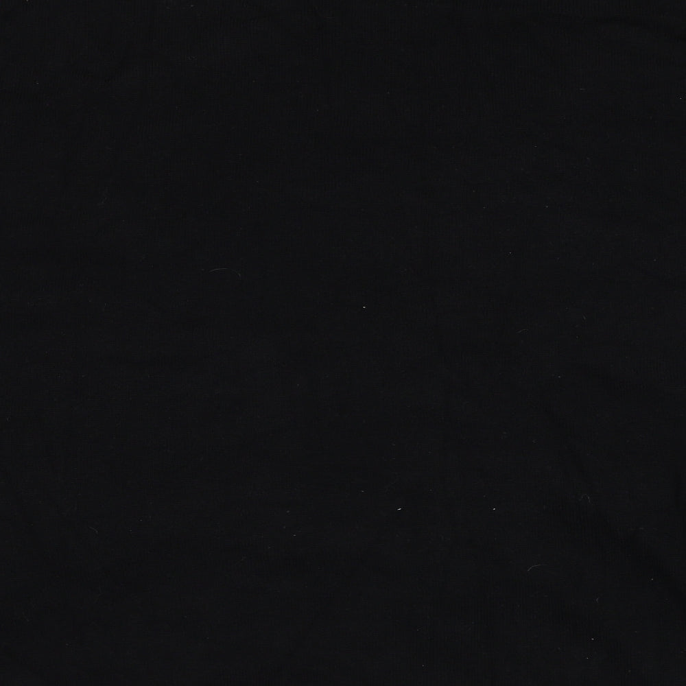 Sweewe Womens Black Square Neck  Viscose Cardigan Jumper Size M