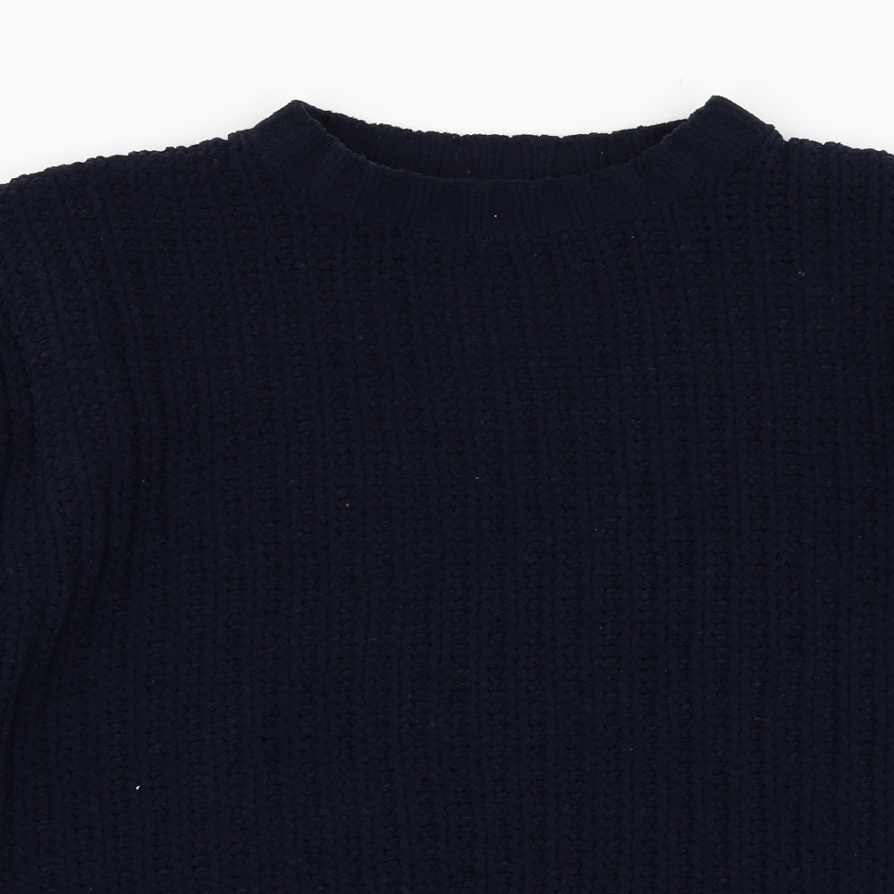 Debenhams Womens Blue Round Neck  Polyester Pullover Jumper Size M