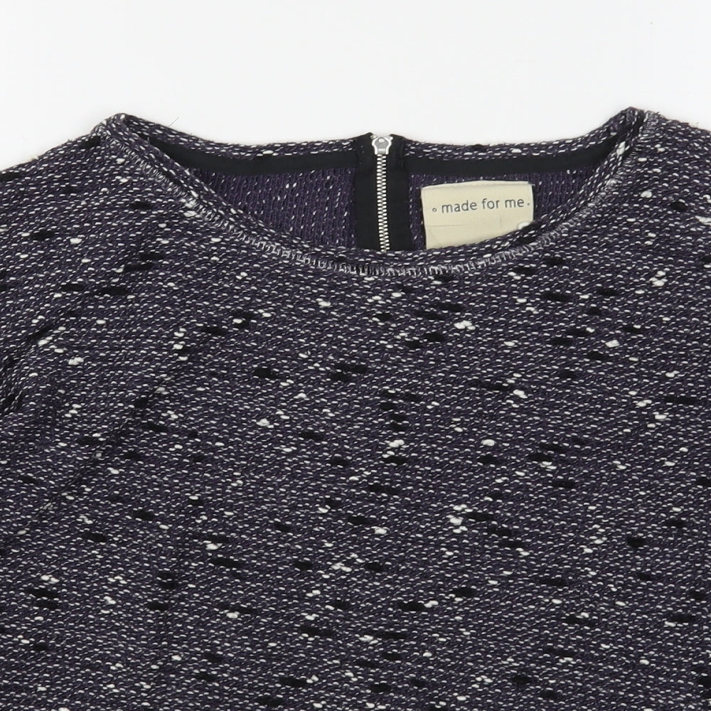 NEXT Womens Purple Round Neck  Polyester Pullover Jumper Size 10