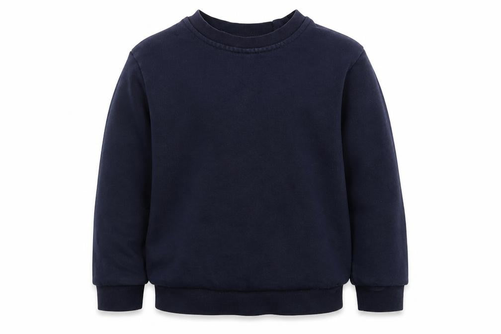 George Boys Blue Crew Neck  Cotton Pullover Jumper Size 5-6 Years  Pullover