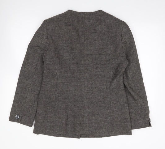 Artigiano Womens Grey   Jacket Blazer Size M  Button