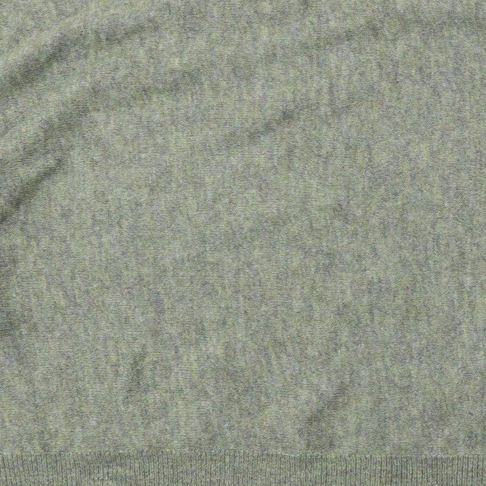 H&M  Womens Green Mock Neck  Acrylic Pullover Jumper Size M