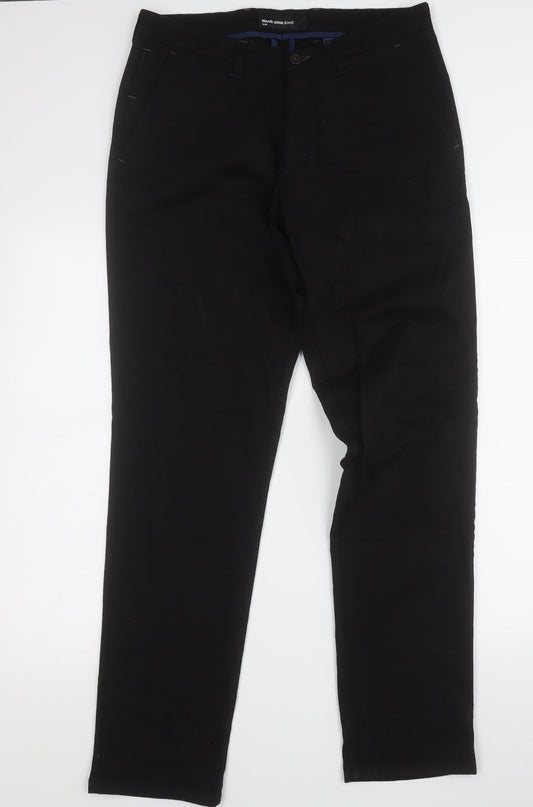 ReMUS Uomo Jeans  Womens Black  Cotton Straight Jeans Size 32 L30 in Regular