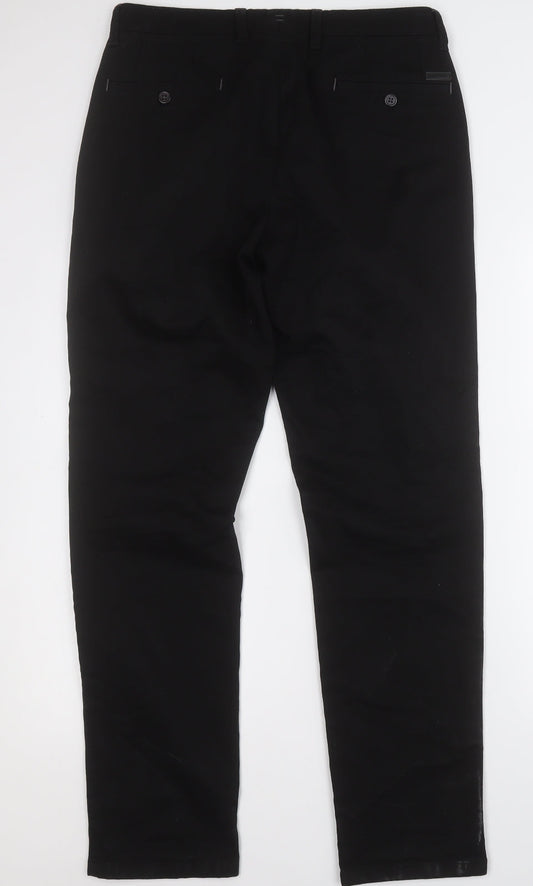 ReMUS Uomo Jeans  Womens Black  Cotton Straight Jeans Size 32 L30 in Regular