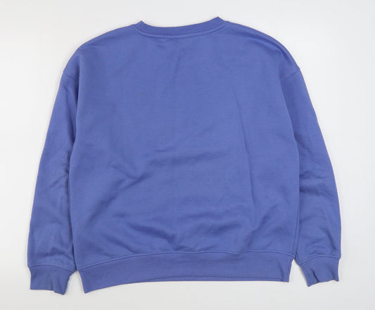 Primark Womens Blue  Cotton Pullover Sweatshirt Size S  Pullover