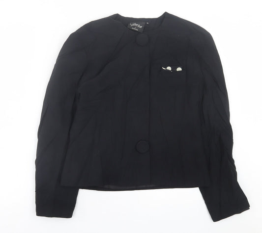 Richards Womens Black   Jacket Blazer Size 12  Button