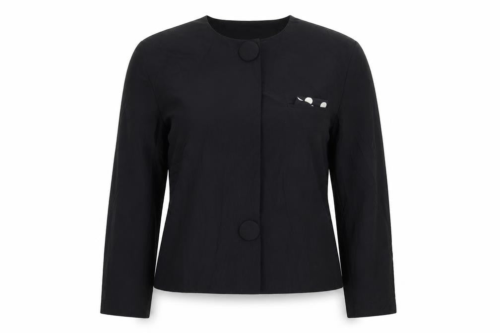 Richards Womens Black   Jacket Blazer Size 12  Button