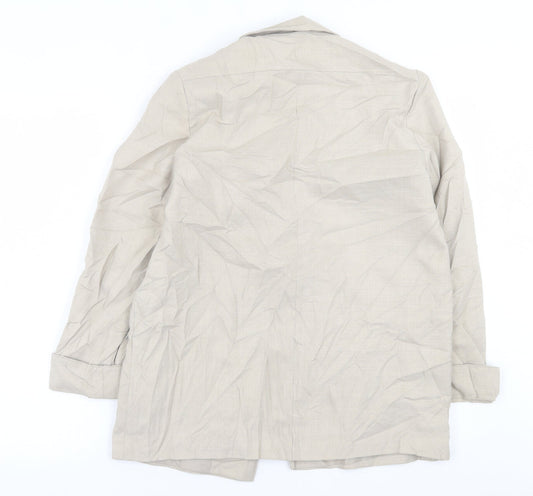 Miss Smith Womens Beige   Jacket Blazer Size 10