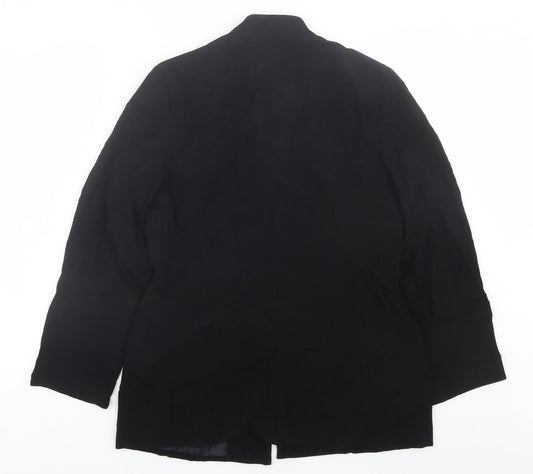Richards Womens Black   Jacket Blazer Size 12  Button